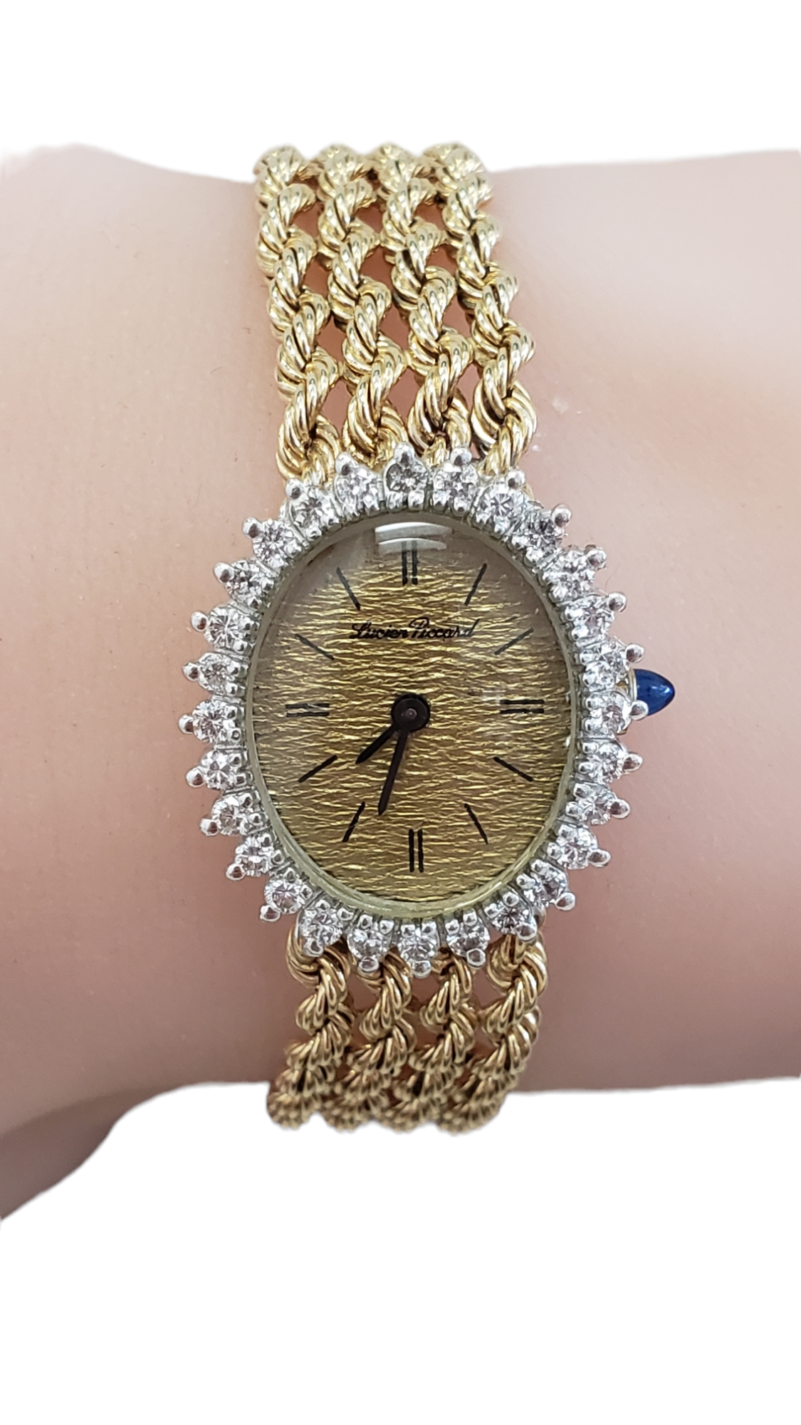 Gold and diamond watch women Outlet