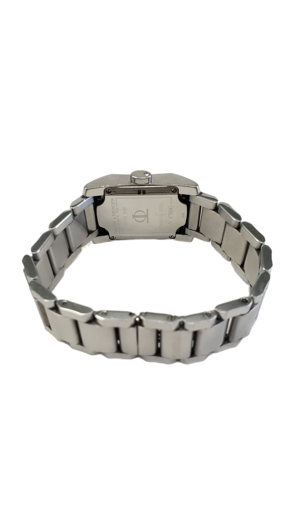 Baume And Mercier Ladies Hampton Diamond Accented Wrist Watch 22mm MOP 65516