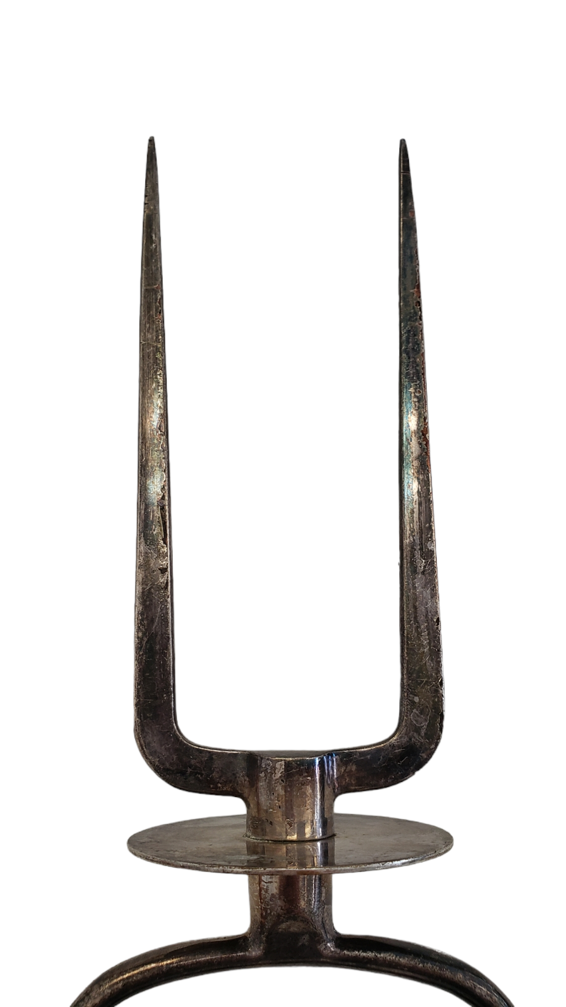 Vintage Sterling Silver hollow handle Turkey Lifter/Ham/ Meat Carving Fork.