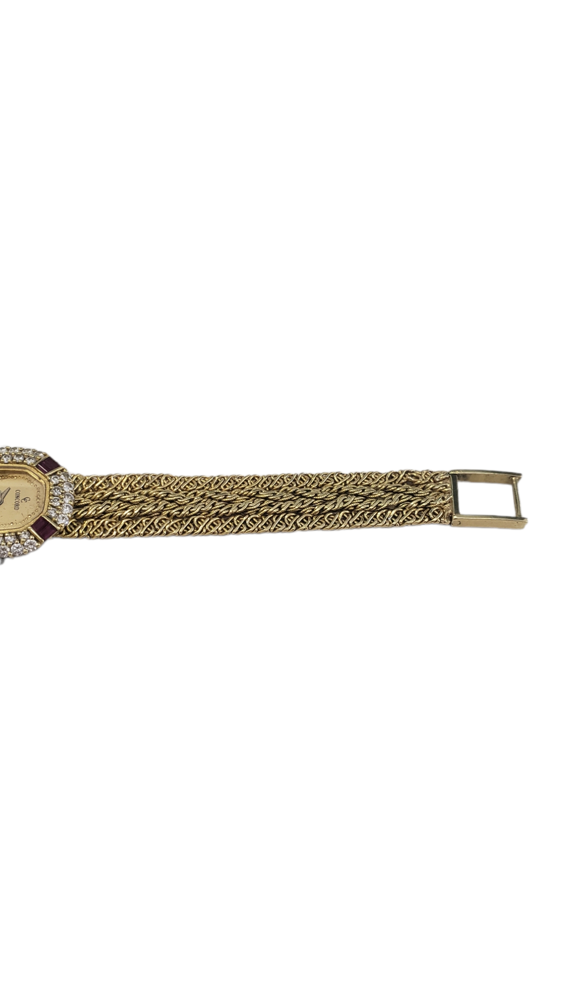 Concord 18K Yellow Gold Diamond and Ruby Women's Watch 21mm