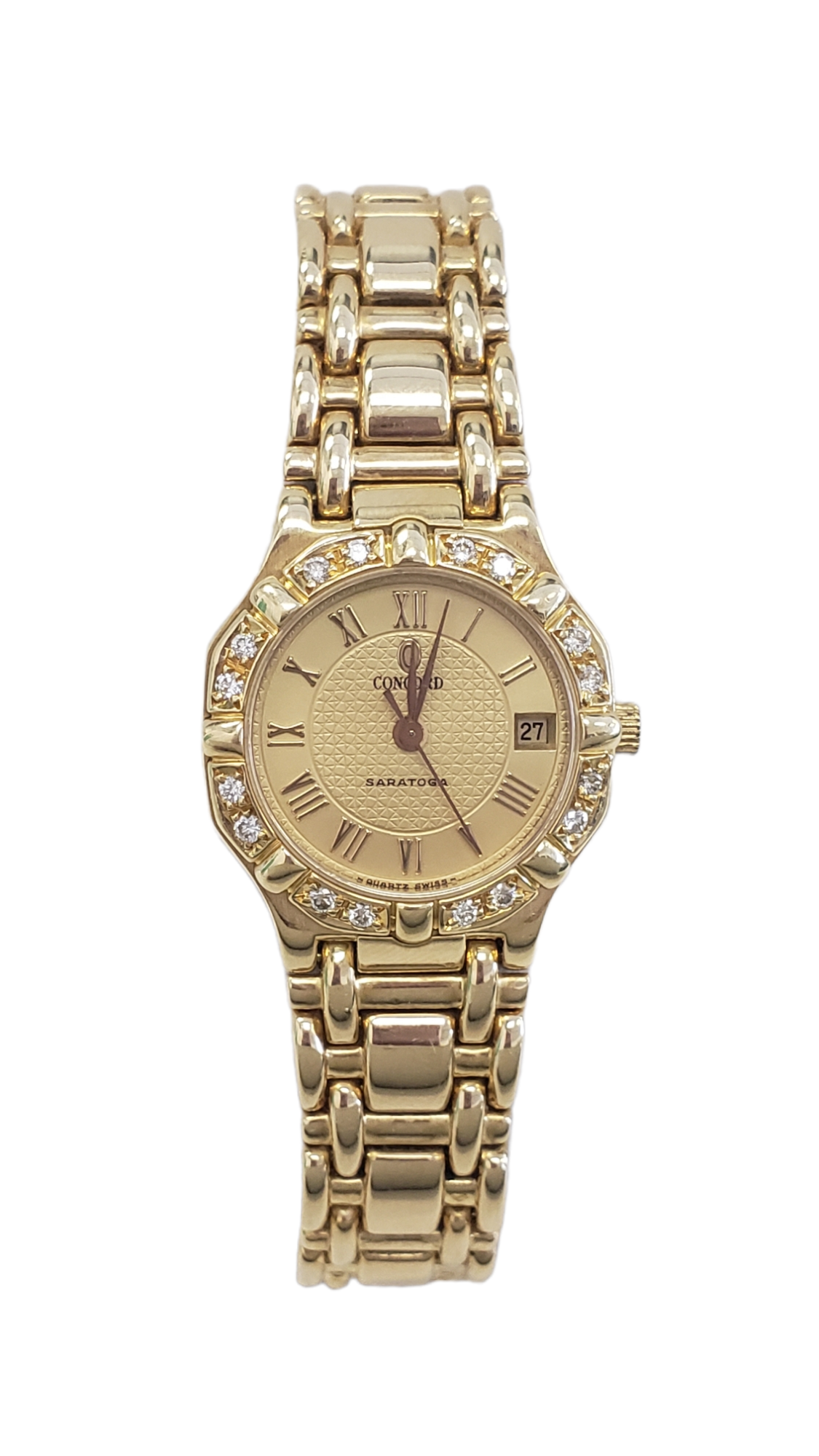 Concord ladies gold and store diamond watch