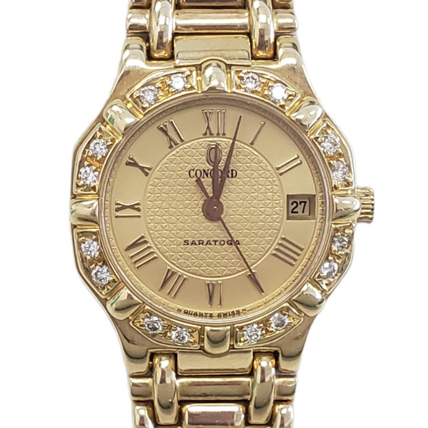 Concord Women\'s Saratoga Diamond Watch, Circa 1980 (Authentic Pre-Loved) Concord Women main image 4