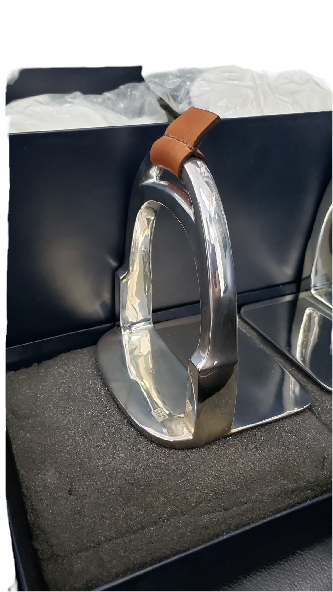 Ralph Lauren Home Stirrup Bookends Preowned With Box
