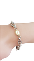 Sterling Silver and 18K Yellow Gold Women's Bracelet