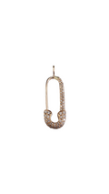 Anita Ko 18k Rose Gold Diamond Safety Pin Pendant