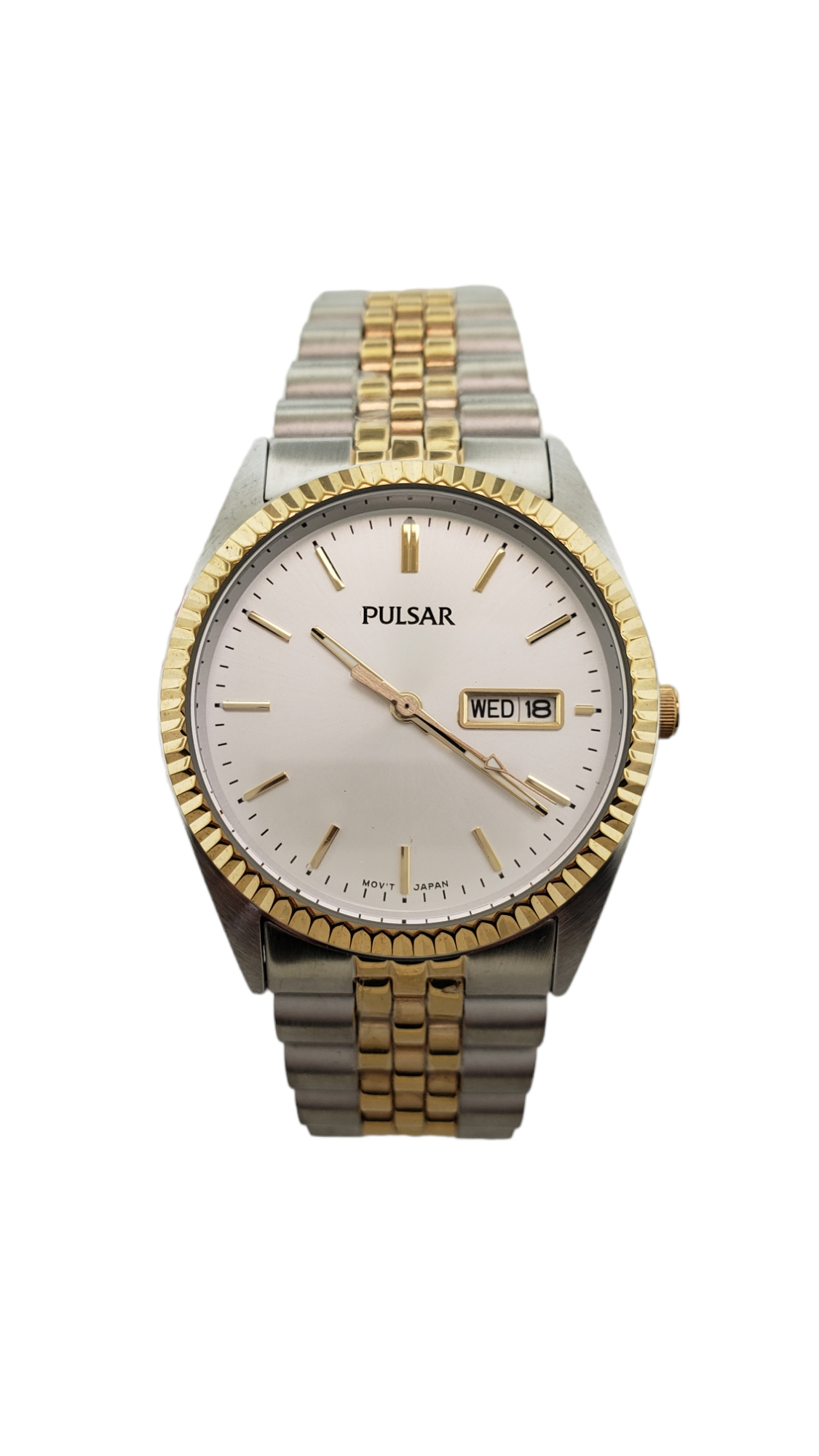 Pulsar PXF304 Stainless Classic Mens Dress Watch New With Tags