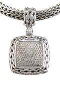 John Hardy Classic Chain Diamond Enhancer 3/4ctw W/ Sterling Silver JH Chain ( Necklace & Pendant )