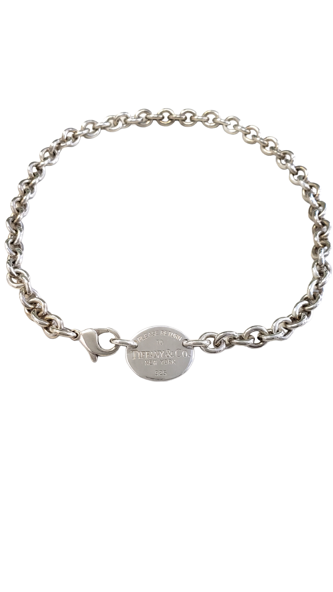 Tiffany oval 2025 tag choker
