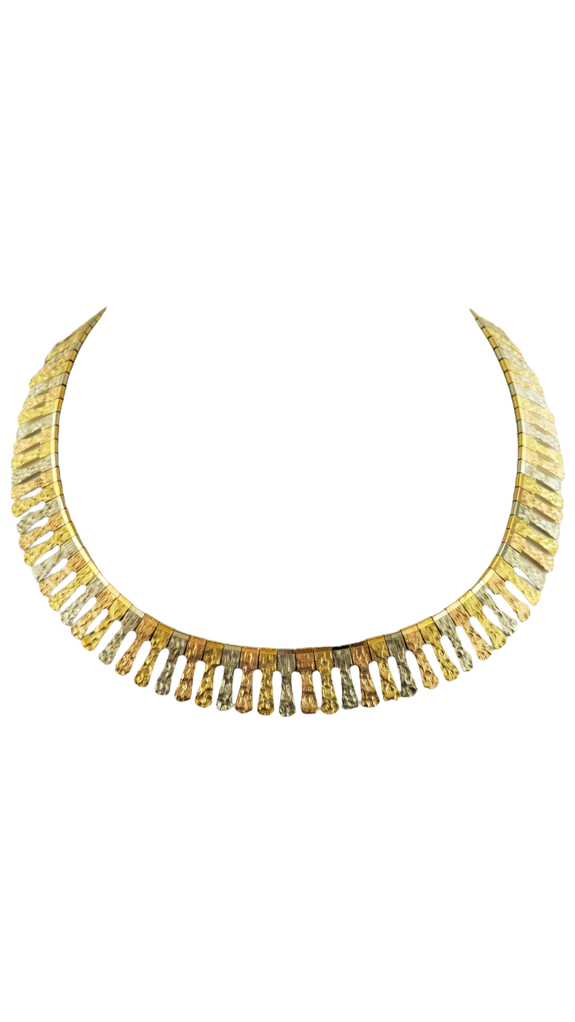 18k Tri-Color Gold Woman's Necklace