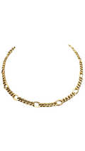 14k Yellow Gold Figaro Chain Necklace, New W/O tags