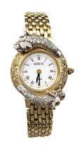 Ladies Gold Diamond Woman's Watch in 14Kt Yellow Gold with Diamonds