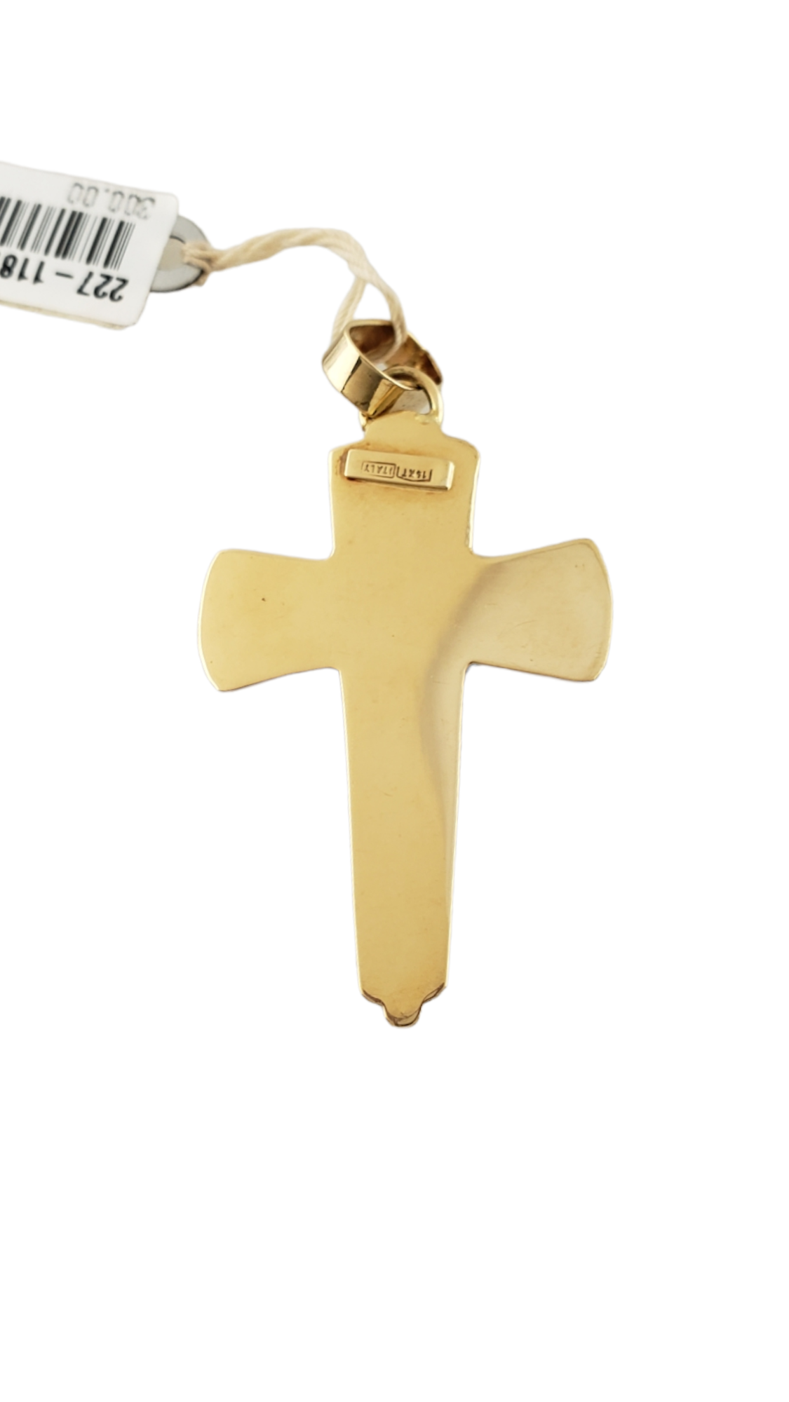 14k Two-Tone Gold Cross Pendant New w/o tags