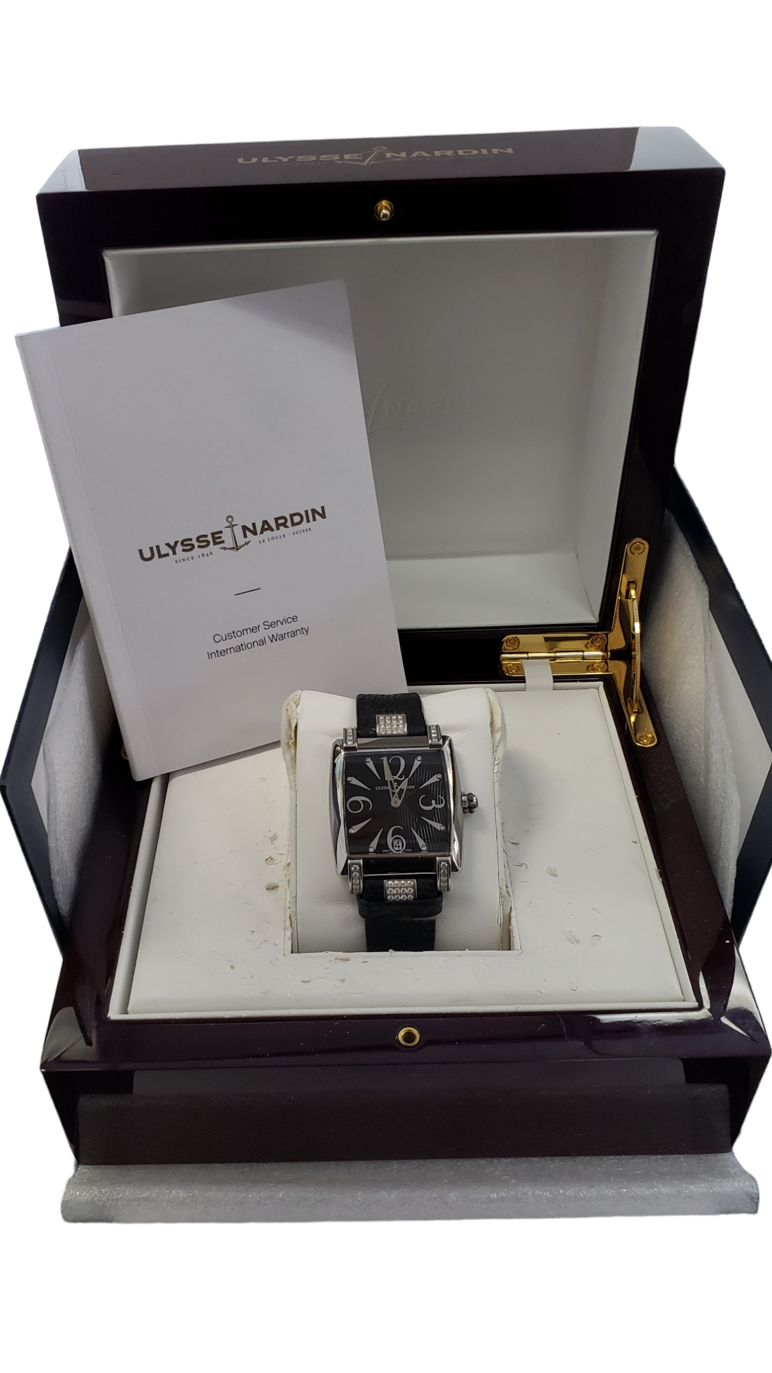 Ulysse Nardin Caprice Black Dial Automatic Stainless Steel Ladies Watch