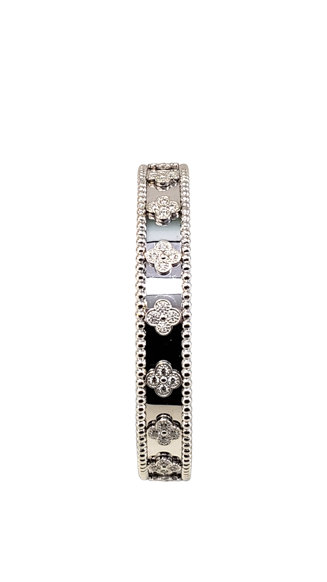 18k White Gold Bangle Diamond Bracelet