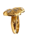 Coomi 20K Yellow Gold Slice Diamond Cocktail Ring