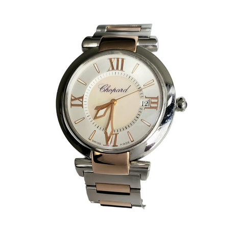 Chopard Imperiale Quartz Watch Two Tone 36 MM 18K Rose Gold and Steel