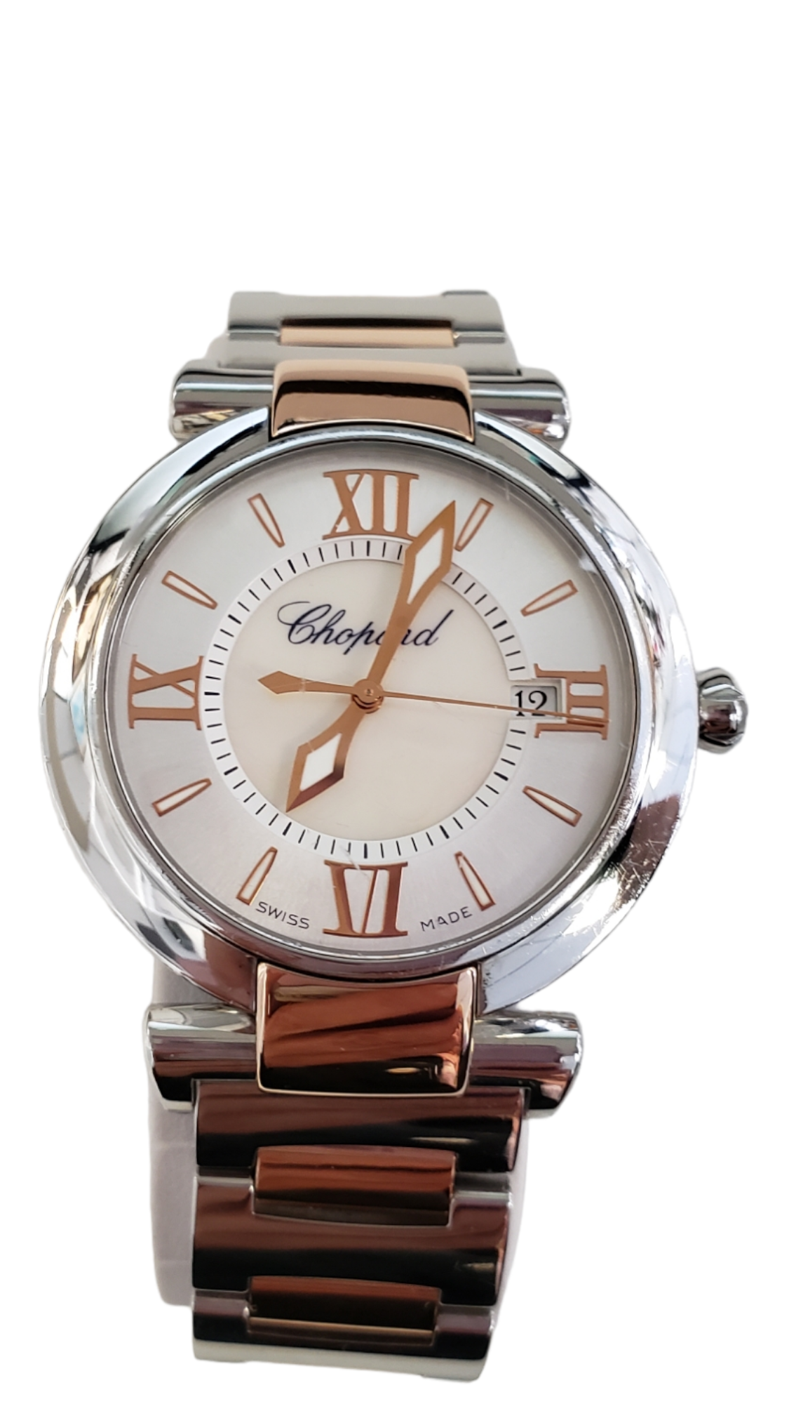 Chopard Imperiale Quartz Watch Two Tone 36 MM 18K Rose Gold and Steel