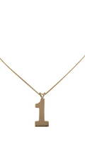 14Kt Yellow Gold #1 Pendant (chain not included)