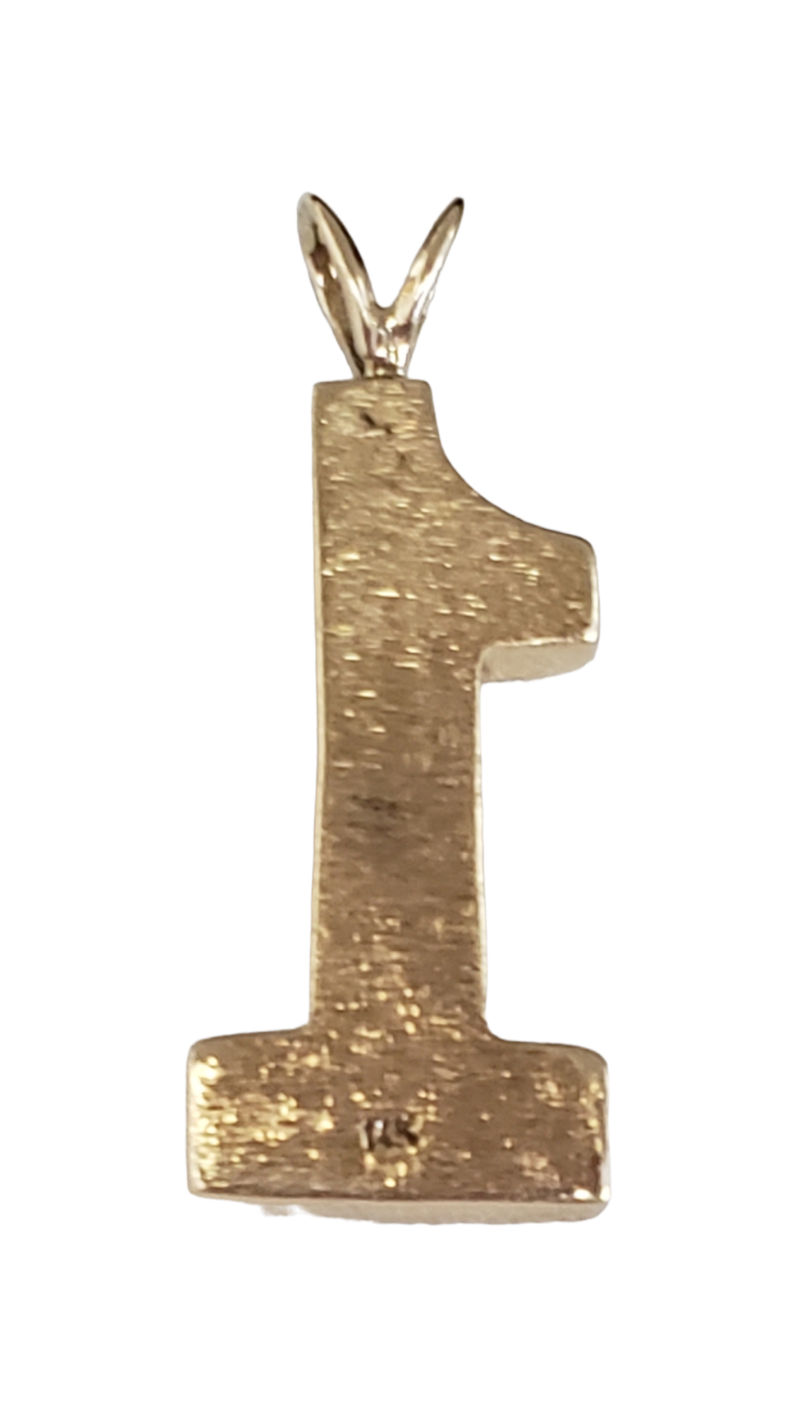 14Kt Yellow Gold #1 Pendant (chain not included)