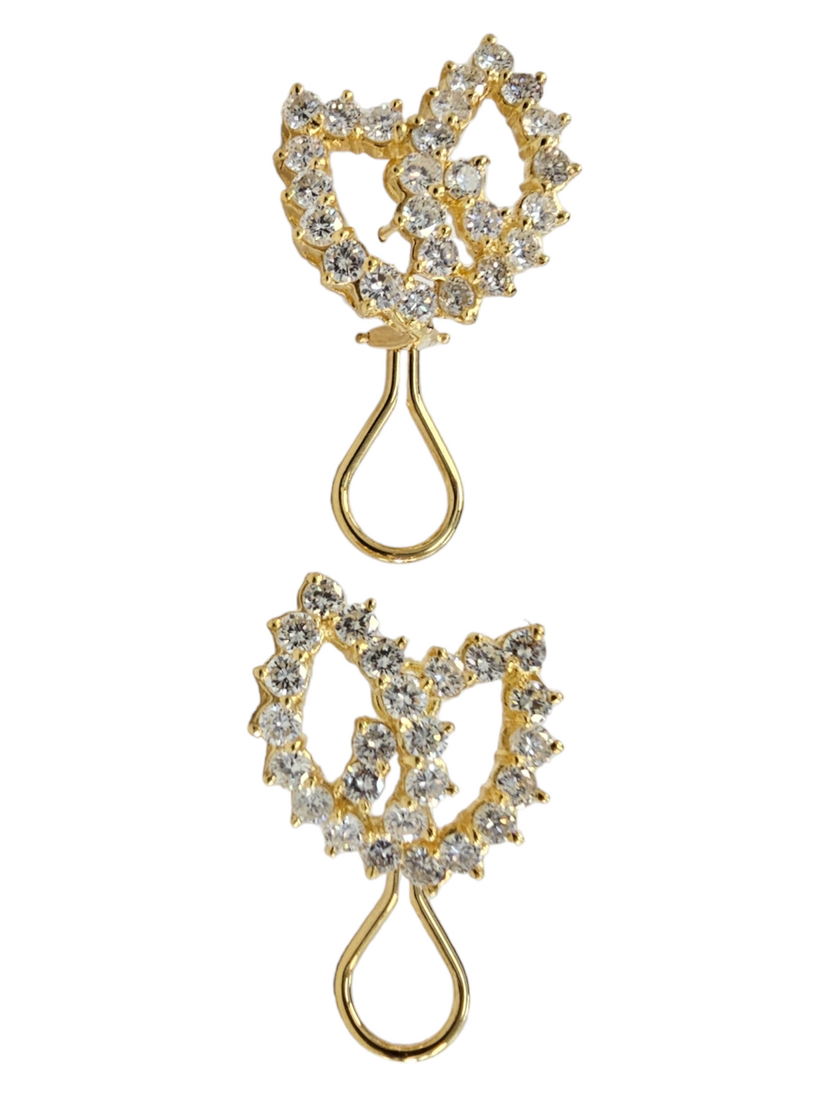 Diamond Stud Earrings, 18kt Yellow Gold