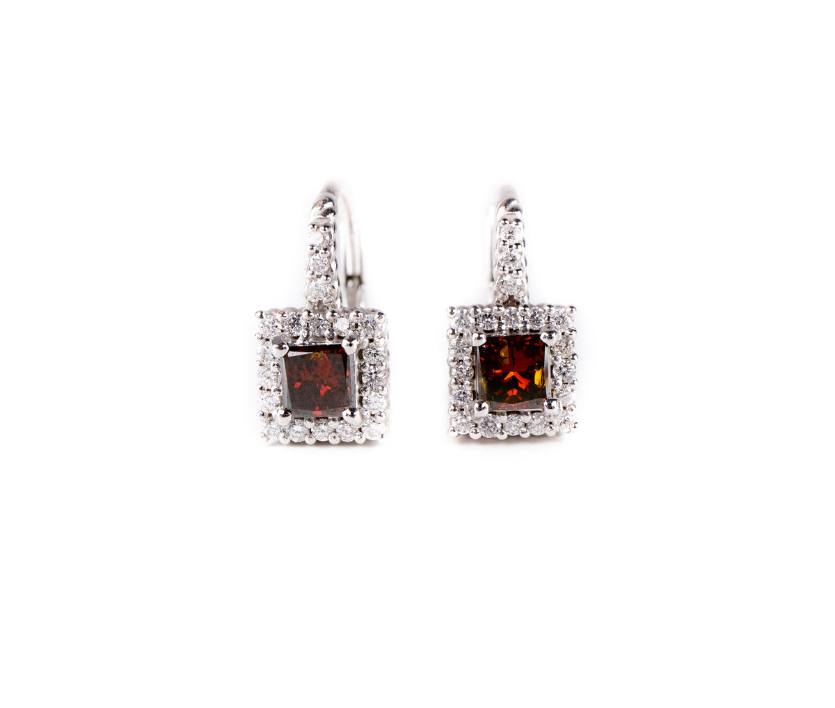 Cognac Diamond Earrings