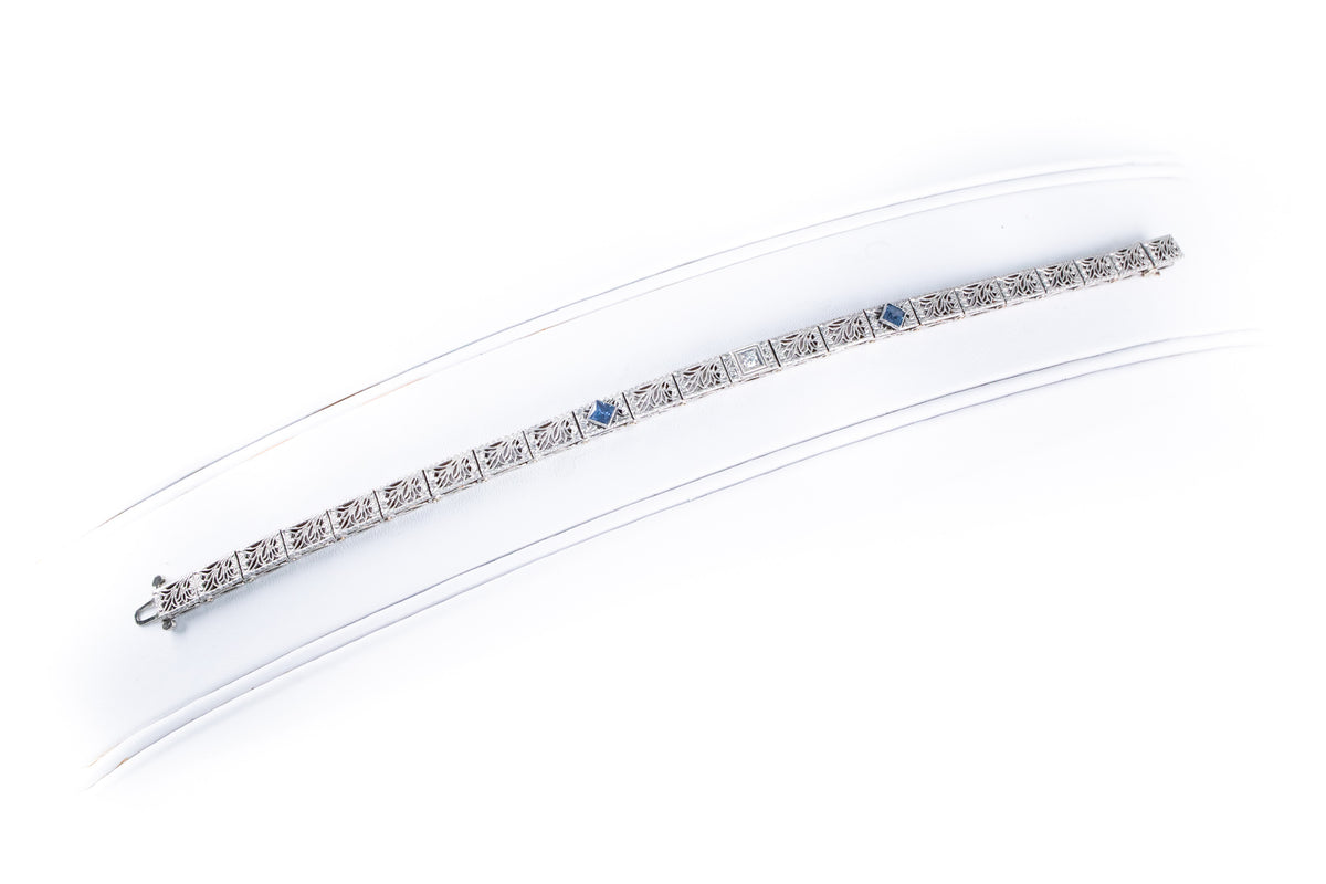 Sapphire and Diamond Bracelet