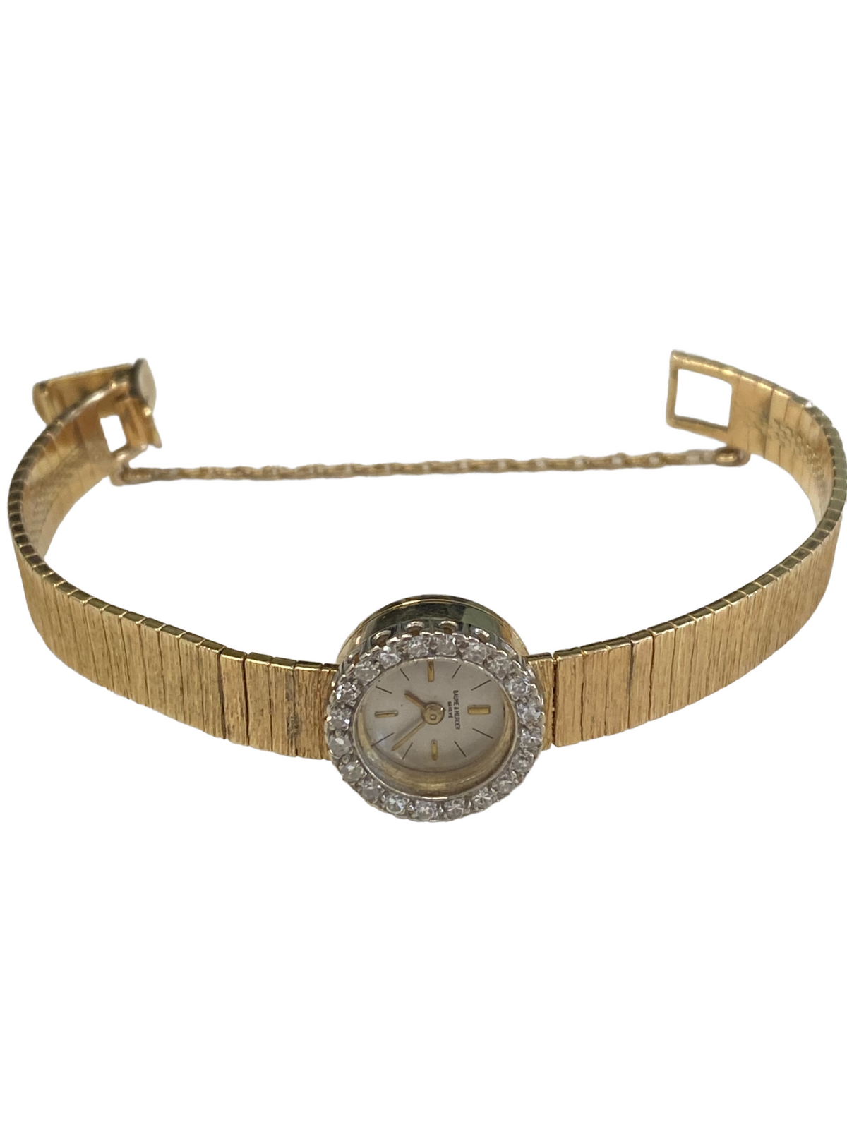 Vintage Baume & Mercier 14K Yellow Gold Diamond Bezel Women's Watch